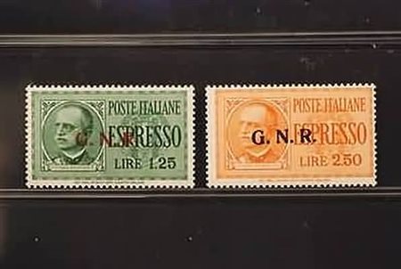 REPUBBLICA SOCIALE ITALIANA - 1943, Espressi, GNR Brescia II 2 valori cpl....