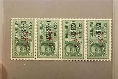 REPUBBLICA SOCIALE ITALIANA - 1943, Espressi , GNR Brescia, 1,25 lire...