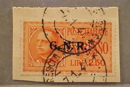 REPUBBLICA SOCIALE ITALIANA - 1943, Espressi, GNR Brescia II 2,50 lire...
