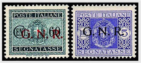 REPUBBLICA SOCIALE ITALIANA - 1944, GNR Verona, segnatasse, 13 valori cpl....