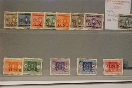 REPUBBLICA SOCIALE ITALIANA - 1944, Segnatasse, GNR Verona, 13 valori cpl....