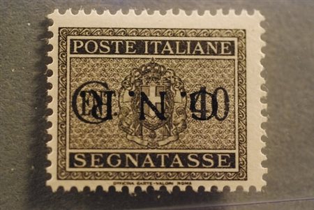 REPUBBLICA SOCIALE ITALIANA - 1944, Segnatasse, GNR Verona 40 c. soprastampa...