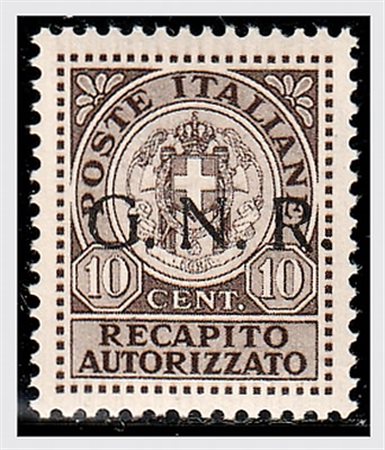 REPUBBLICA SOCIALE ITALIANA - 1944, Saggi Recapito Autorizzato, 10 c....