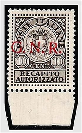 REPUBBLICA SOCIALE ITALIANA - 1944, Saggi, Recapito autorizzato, 10 c....