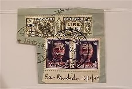 REPUBBLICA SOCIALE ITALIANA - 1944, Pacchi postali 4 lire (33) + Rsi 50 c....
