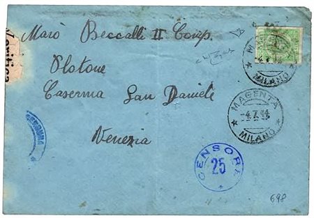 REPUBBLICA SOCIALE ITALIANA - 1944, Marca per cartine e tubetti da sigarette...