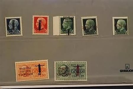 REPUBBLICA SOCIALE ITALIANA - 1944, piccolo lotto di 4 varietà e 2 con...