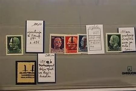 REPUBBLICA SOCIALE ITALIANA - piccolo lotto formato da 2 varietà e 4 valori...