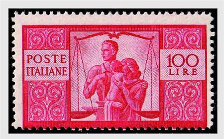 REPUBBLICA ITALIANA - 1946, Democratica, 100 lire (565a).(GOMMA INTEGRA)