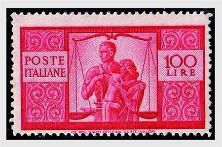 REPUBBLICA ITALIANA - 1946, Democratica, 100 lire (565a).(GOMMA INTEGRA)