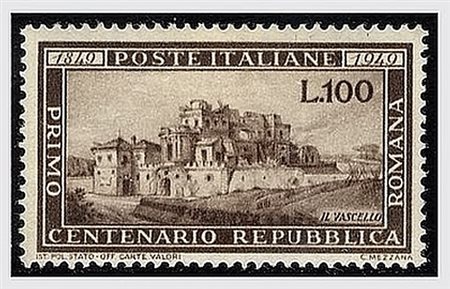 REPUBBLICA ITALIANA - 1949, Repubblica Romana, 100 lire (600).(GOMMA INTEGRA)