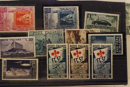 REPUBBLICA ITALIANA - 1951, l'annata cpl. di p. ordinaria.(GOMMA INTEGRA)