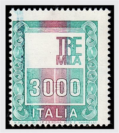 REPUBBLICA ITALIANA - 1978, Alto valore, lire 3000 (1440) testa della...