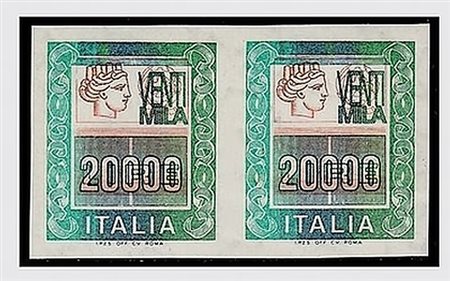 REPUBBLICA ITALIANA - 1987, Alti valori, 20.000 lire (1442B) coppia non...