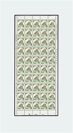 REPUBBLICA ITALIANA - 1980, Castelli 900 lire (1526) foglio cpl. di 50...