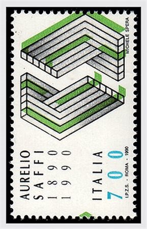 REPUBBLICA ITALIANA - 1990, Aurelio Saffi, 700 lire (1931) senza la stampa...