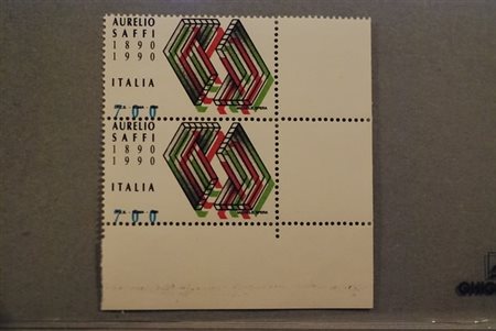 REPUBBLICA ITALIANA - 1990, Saffi, 700 lire (1931) coppia verticale con...