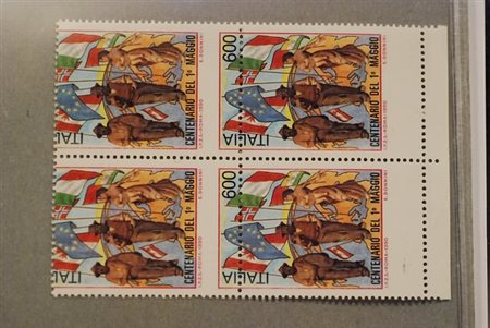 REPUBBLICA ITALIANA - 1990, Centenario del I maggio 600 lire con dentellatura...