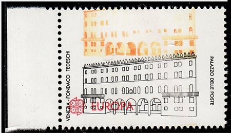 REPUBBLICA ITALIANA - 1990, Europa 800 lire (1936) esemplare con colori e...