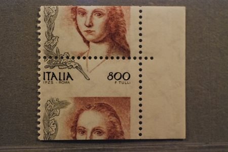REPUBBLICA ITALIANA - 1998, Donna nell'arte 800 lire (2362) con bella varietà...