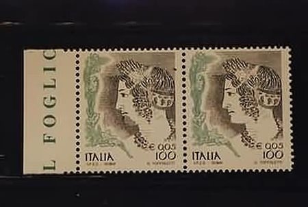 REPUBBLICA ITALIANA - 1999, Donna nell'arte 100 lire (2393) coppia, una con...