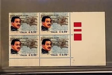 REPUBBLICA ITALIANA - 2003, Caproni 0,52 (2704) con bella varietà di stampa...