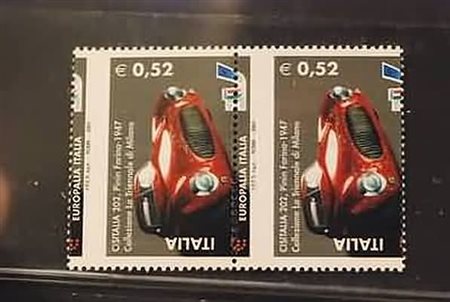 REPUBBLICA ITALIANA - 2003, Cisitalia 0,52 (2707) coppia verticale con...