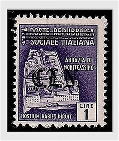 EMISSIONI LOCALI E C.L.N. - 1945, TORINO, Monumenti distrutti, 1 lira con...