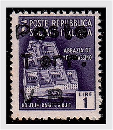 EMISSIONI LOCALI E C.L.N. - 1945, VALLE BORMIDA, soprastampe di prova, 1 lira...
