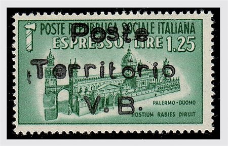 EMISSIONI LOCALI E C.L.N. - 1945, VALLE BORMIDA, soprastampe di prova,...