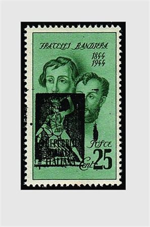 EMISSIONI LOCALI E C.L.N. - 1945, VALLE BORMIDA, soprastampe di prova, 25 c....