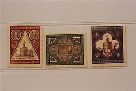 SAN MARINO - 1894, Inaugurazione Palazzo del Governo, 3 valori cpl. (23/25)...