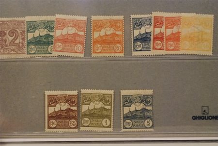 SAN MARINO - 1903, Cifra o Veduta, 11 valori (34/43, 45) la serie senza il 2...