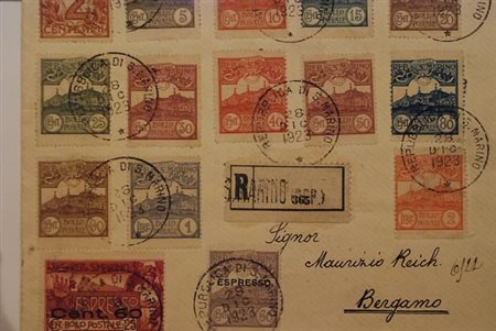 SAN MARINO - 1923, Veduta 13 valori cpl. (69/81) + Espressi (2+3) su...