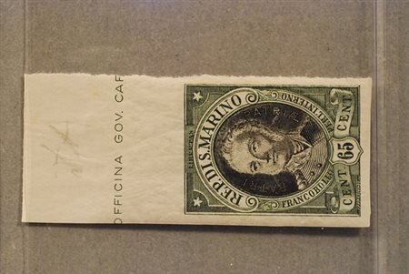 SAN MARINO - 1926, Onofri, prova d'archivio del 65 c. (P126).(GOMMA INTEGRA)