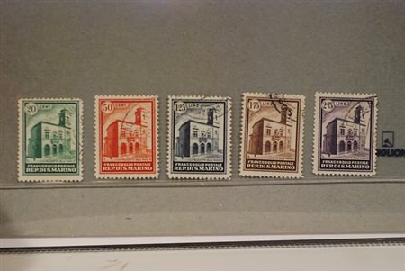 SAN MARINO - 1932, Palazzetto 5 valori cpl. (159/63).(USATO)