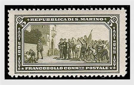 SAN MARINO - 1932, Garibaldi, 8 valori cpl. (168/75). (Cert. Raybaudi).(GOMMA...