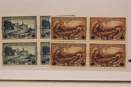 SAN MARINO - 1936, S. Francesco soprastampati 2 valori cpl. (208/209) in...