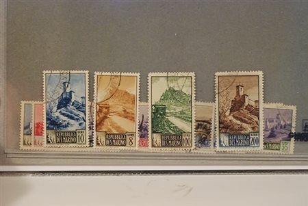 SAN MARINO - 1949-50, Paesaggi 16 valori cpl. (342/55).(USATO)