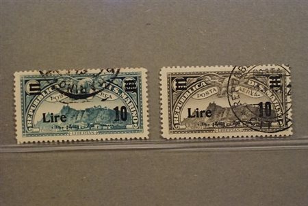 SAN MARINO - 1942, Posta aerea, 2 valori cpl. (19/20).(USATO)