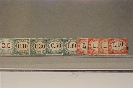 SAN MARINO - 1897-19, Segnatasse 9 valori cpl. (1/9).(GOMMA INTEGRA)