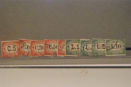 SAN MARINO - 1924, Segnatasse, 9 valori cpl. (10/18).(USATO)