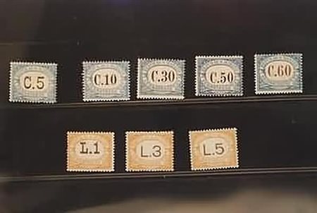 SAN MARINO - 1925, Segnatasse, 9 valori cpl. (19/27).(GOMMA INTEGRA)