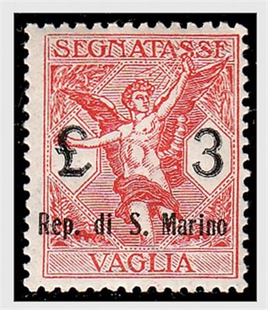 SAN MARINO - 1924, Segnatasse vaglia, 6 valori cpl. (1/6) ben centrati....