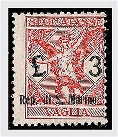 SAN MARINO - 1924, Segnatasse vaglia, 6 valori cpl. (1/6). Alto valore con...