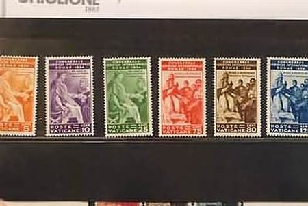 VATICANO - 1935, Congresso Giuridico, 6 valori cpl. (41/46). Da esaminare....