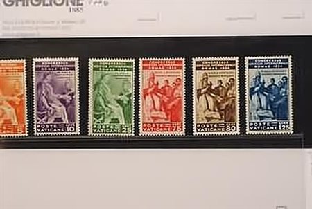VATICANO - 1935, Congresso Giuridico, 6 valori cpl. (41/46).(GOMMA INTEGRA)