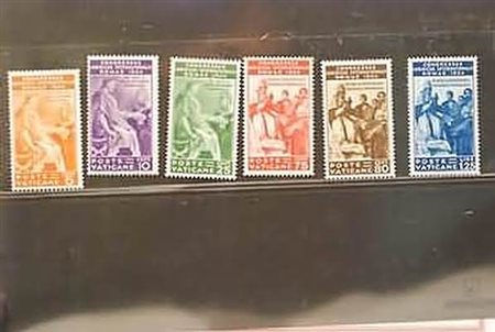 VATICANO - 1935, Congresso Giuridico, 6 valori cpl. (41/46).(GOMMA INTEGRA)