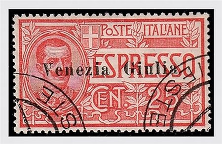 TERRE REDENTE - 1919, VENEZIA GIULIA, Espressi, 25 c. con soprastampa di tipo...