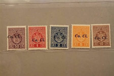 OCCUPAZIONI ITALIANE - II GUERRA - 1941, LUBIANA, Segnatasse soprastampati...